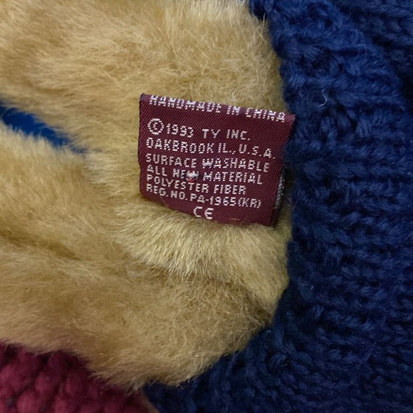 Vintage 1993 Ty Beanie Baby Salty Bear - Picture 8 of 10